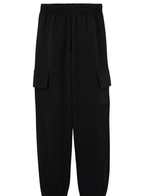 Erkek Çocuk İçi Şardonlu Kargo Cepli Pantolon