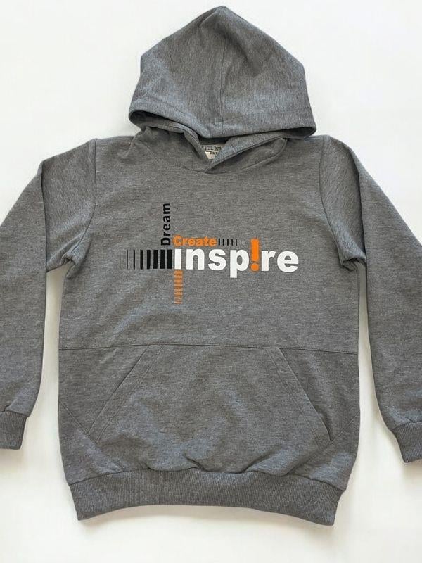 Erkek Çocuk Inspire Yazılı Pamuklu Eşofman Takım