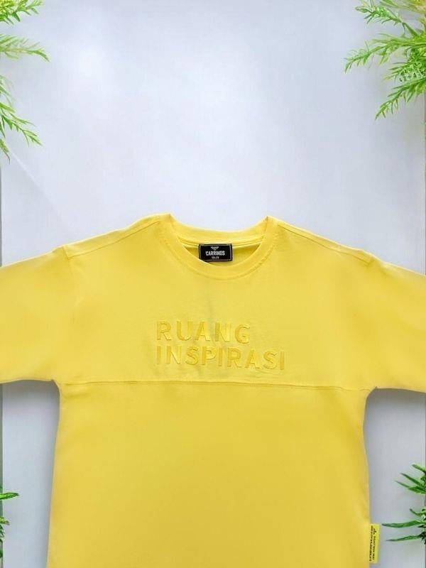 Erkek Çocuk Kabartma Yazılı Basic Pamuklu Tshirt