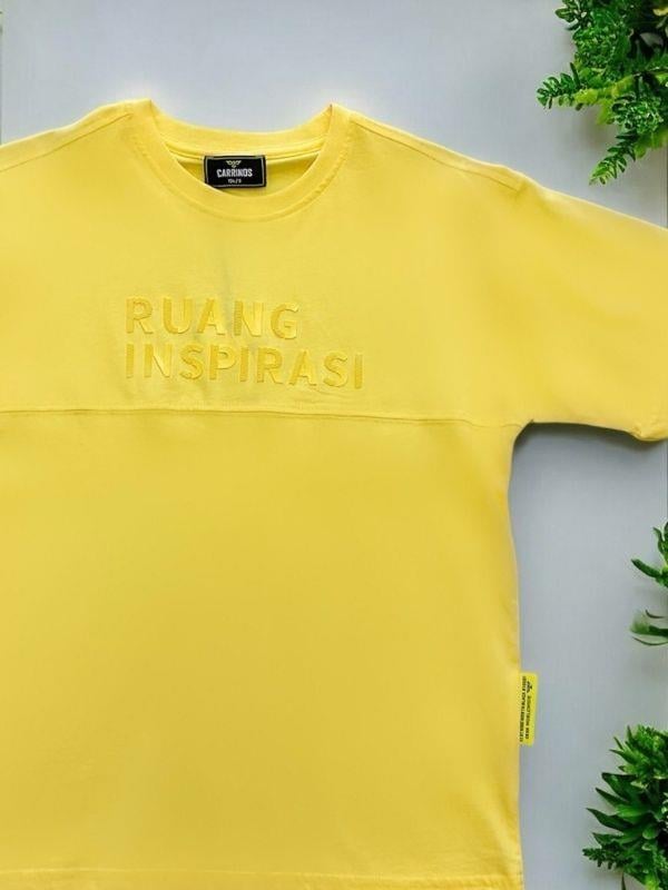 Erkek Çocuk Kabartma Yazılı Basic Pamuklu Tshirt