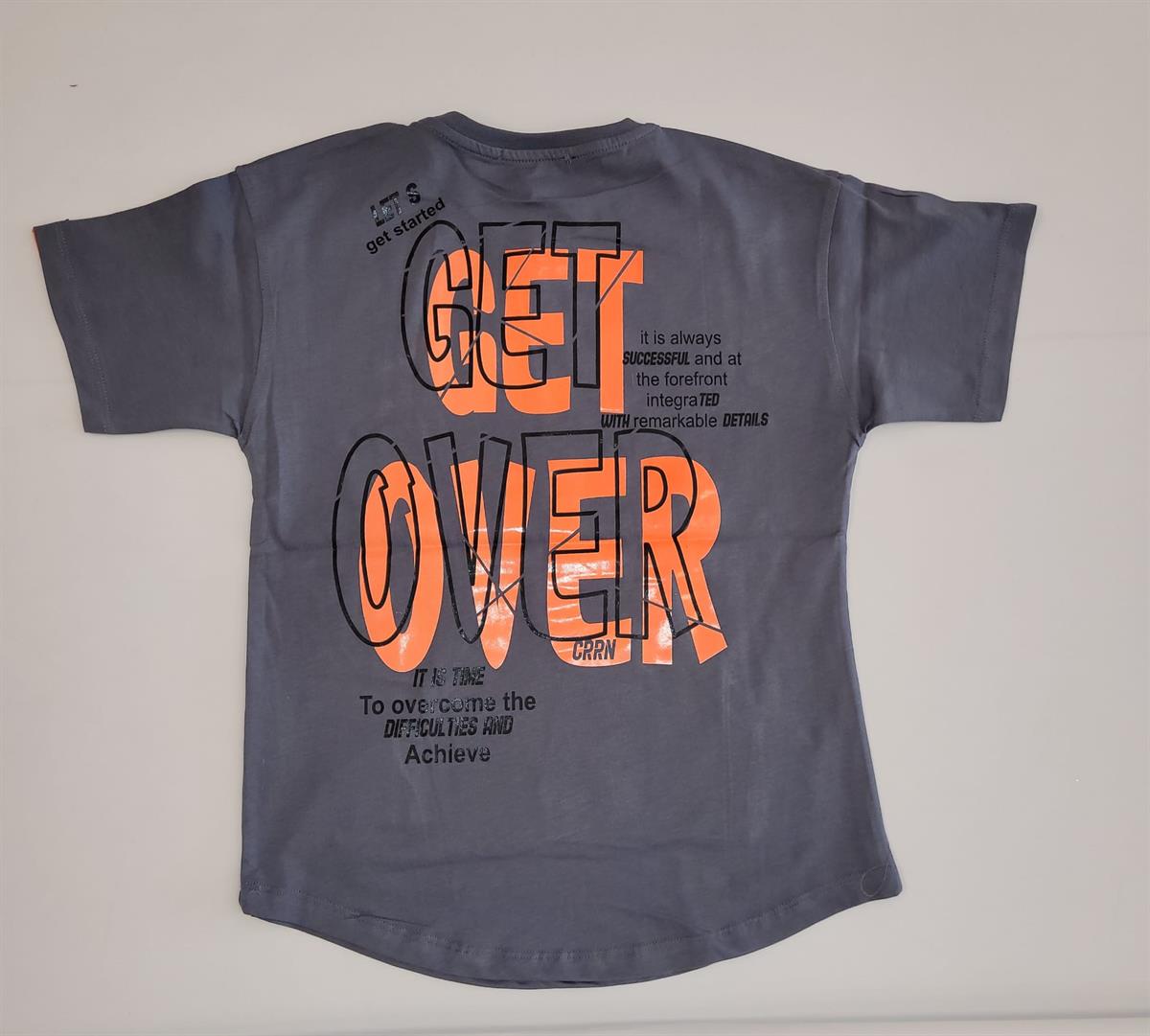 Erkek Çocuk Kanguru Cepli Arkası Yazılı Tshirt