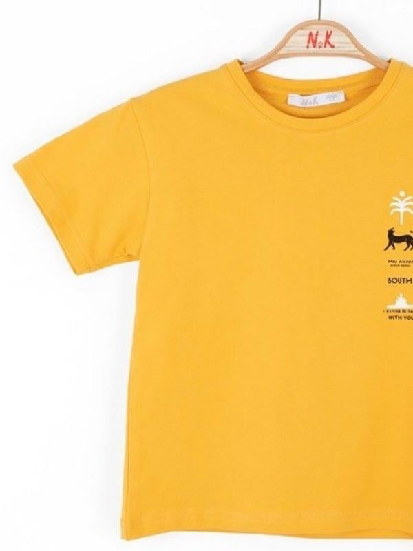 Erkek Çocuk Kaplan Baskılı Tshirt