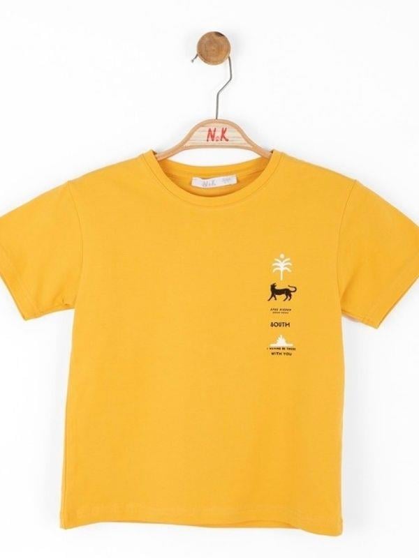 Erkek Çocuk Kaplan Baskılı Tshirt