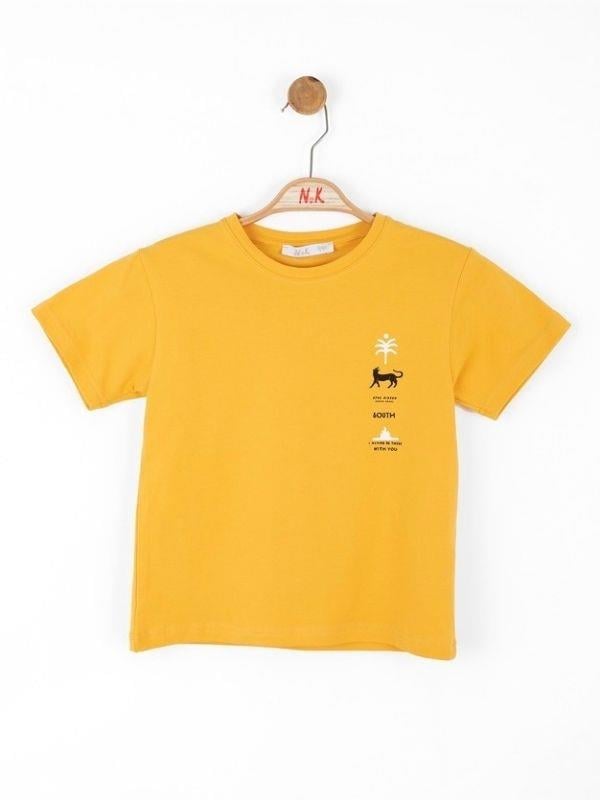 Erkek Çocuk Kaplan Baskılı Tshirt