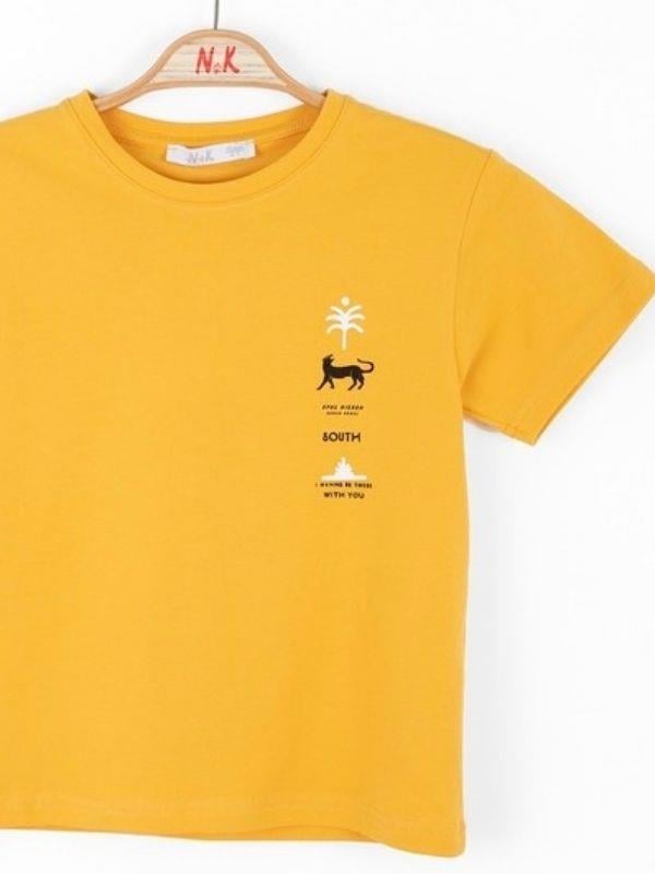 Erkek Çocuk Kaplan Baskılı Tshirt