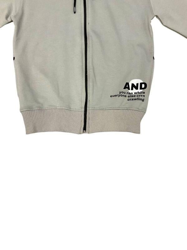 Erkek Çocuk Kapüşonlu Fermuarlı Pamuklu  Hırka