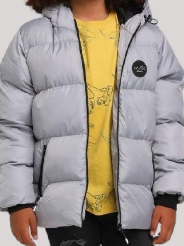 Erkek Çocuk Kapüşonlu Şişme Stoperli  Rüzgara Soğuğa Dayanıklı Mont