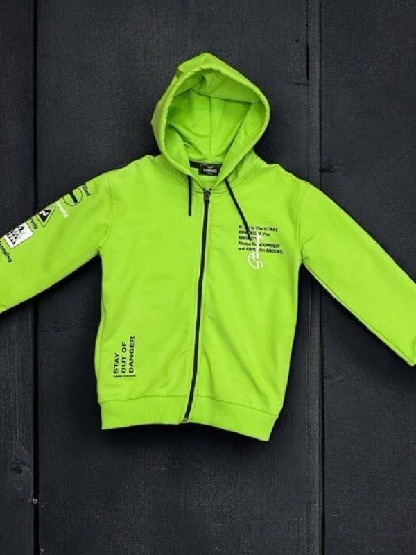 Erkek Çocuk Kapüşonlu Stay Yazılı Mevsimlik Hırka