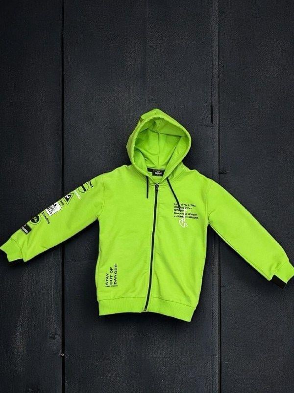 Erkek Çocuk Kapüşonlu Stay Yazılı Mevsimlik Hırka