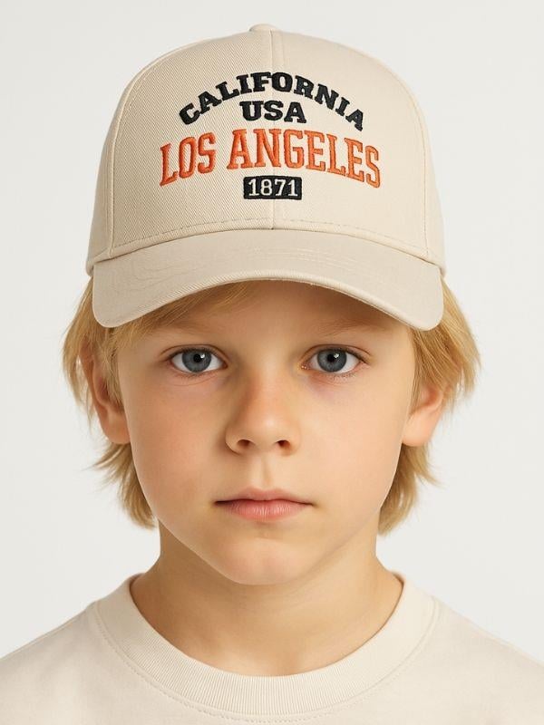 Erkek Çocuk Los Angeles Yazılı 4-8 Yaş Cap Şapka