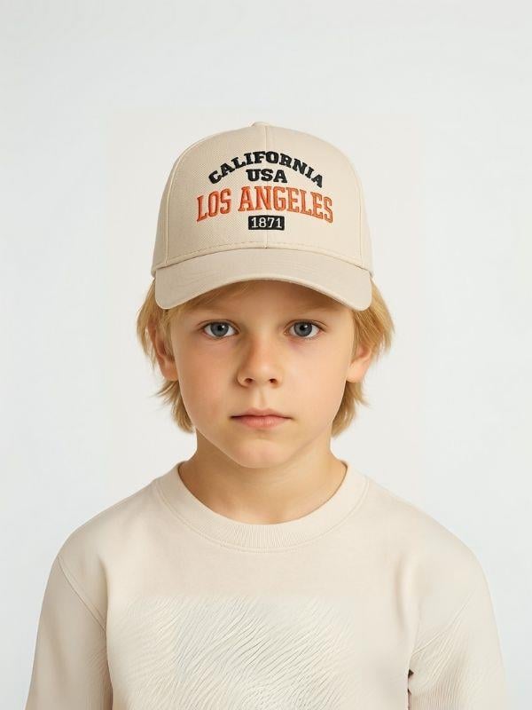 Erkek Çocuk Los Angeles Yazılı 4-8 Yaş Cap Şapka