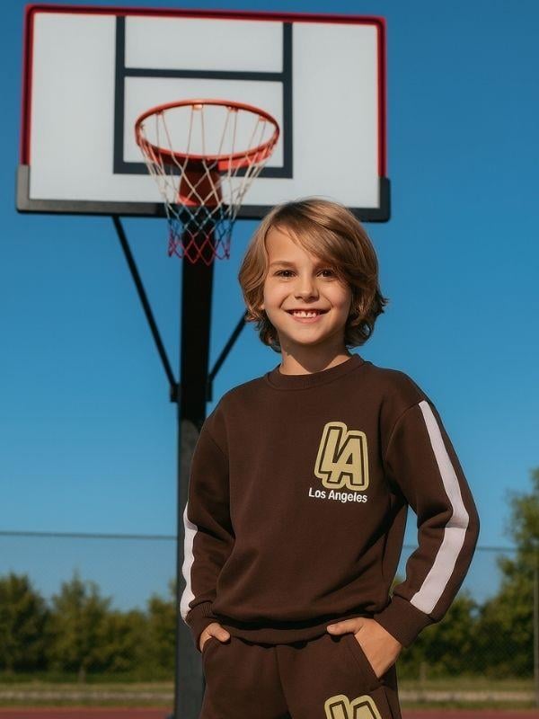 Erkek Çocuk Los Angeles Yazılı Tasarım Eşofman Takım