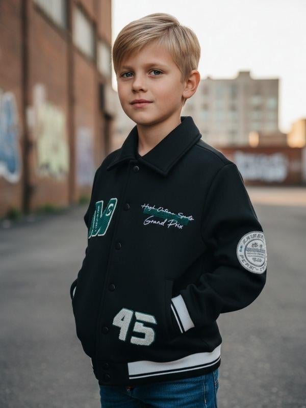 Erkek Çocuk M Nakışlı Kolej Hırka