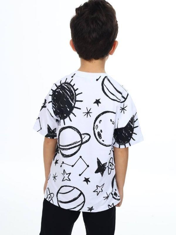 Erkek Çocuk Mars Baskılı Tshirt