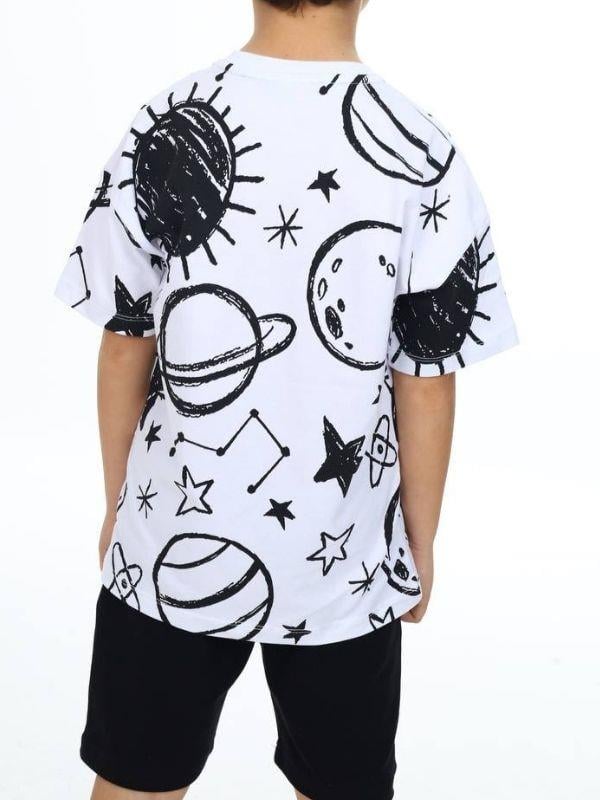 Erkek Çocuk Mars Baskılı Tshirt