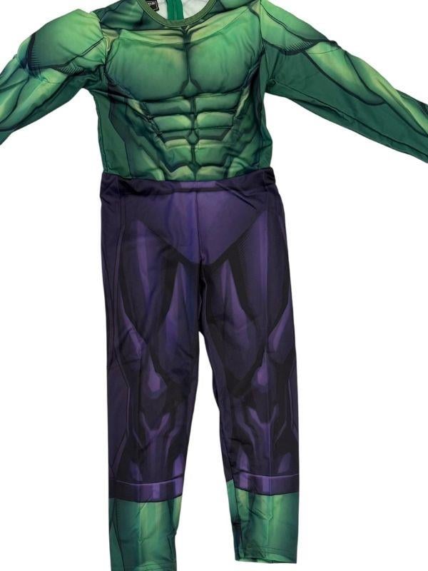 Erkek Çocuk Maskeli Kaslı Hulk Kostümü