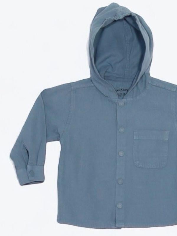 Erkek Çocuk Mevsimlik Kapüşonlu Keten Ceket