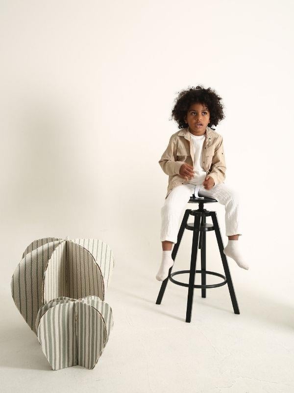 Erkek Çocuk Müslin Kumaş Beli Lastikli Pantolon