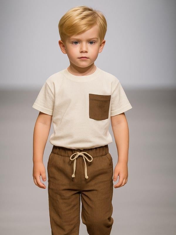 Erkek Çocuk Müslin Pantolon Takım