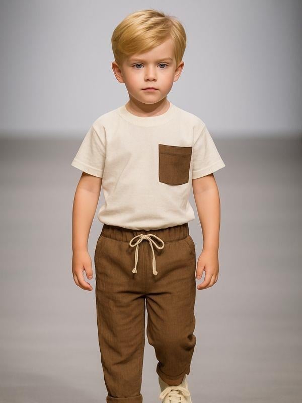Erkek Çocuk Müslin Pantolon Takım