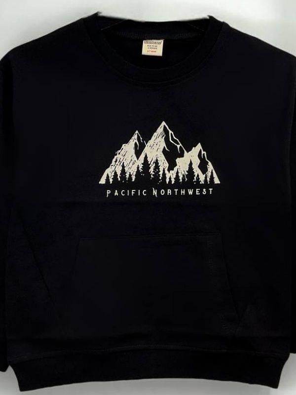Erkek Çocuk Northwest Baskılı İnce Sweat