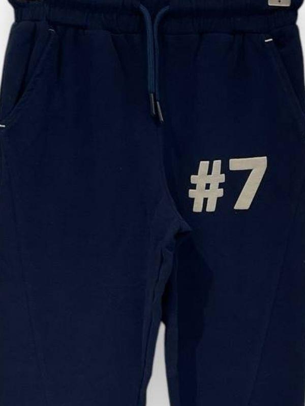 Erkek Çocuk Pamuklu #7 Baskılı Eşofman Alt