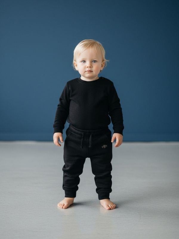 Erkek Çocuk Pamuklu Bel Paça Lastikli Eşofman Altı