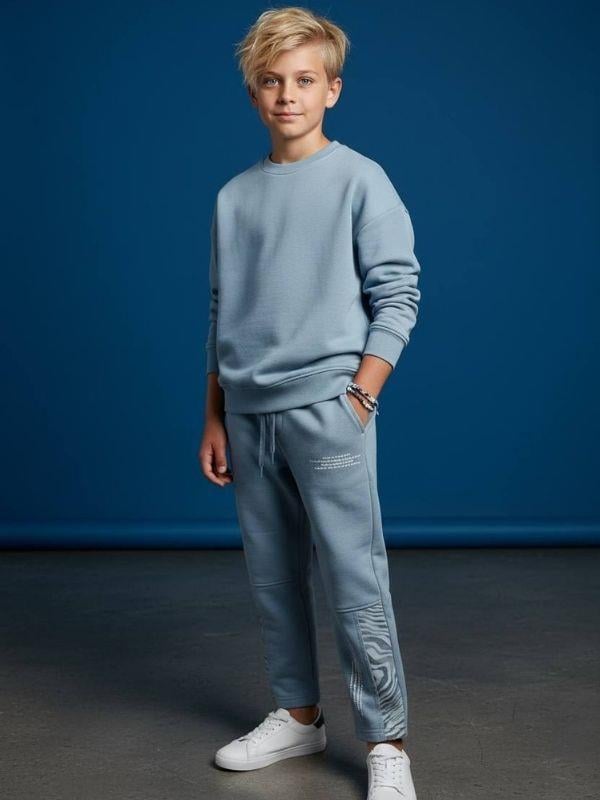 Erkek Çocuk Pamuklu Desenli Tasarım Eşofman Alt