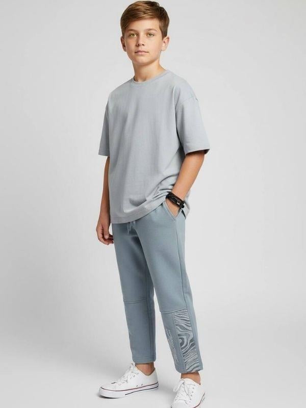 Erkek Çocuk Pamuklu Desenli Tasarım Eşofman Alt