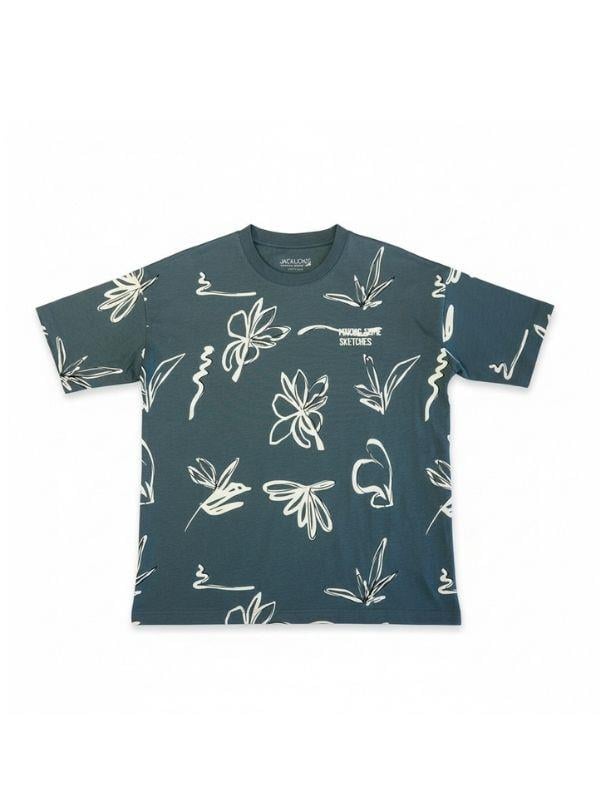 Erkek Çocuk Pamuklu Desenli Tasarım T-shirt