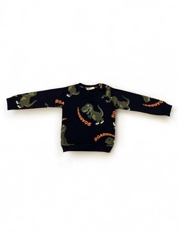 Erkek Çocuk Pamuklu Dinozorlu Eşofman Takım