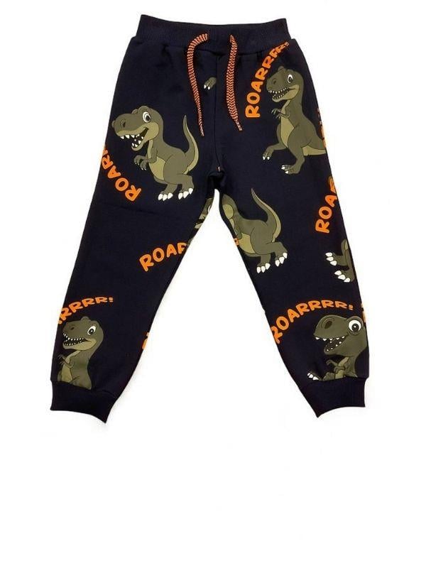 Erkek Çocuk Pamuklu Dinozorlu Eşofman Takım