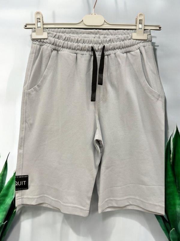 Erkek Çocuk Pamuklu Dokulu Kumaş Şort