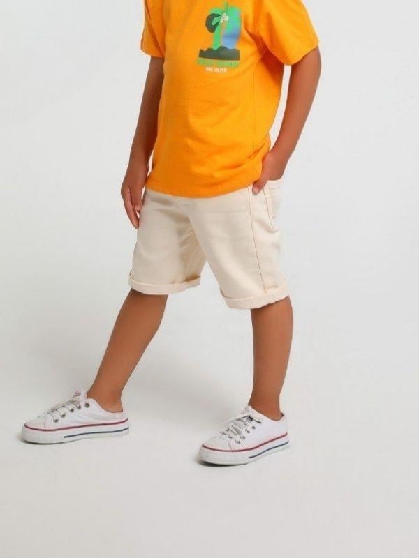 Erkek Çocuk Pamuklu Esnek Bel Ayar Lastikli Şort