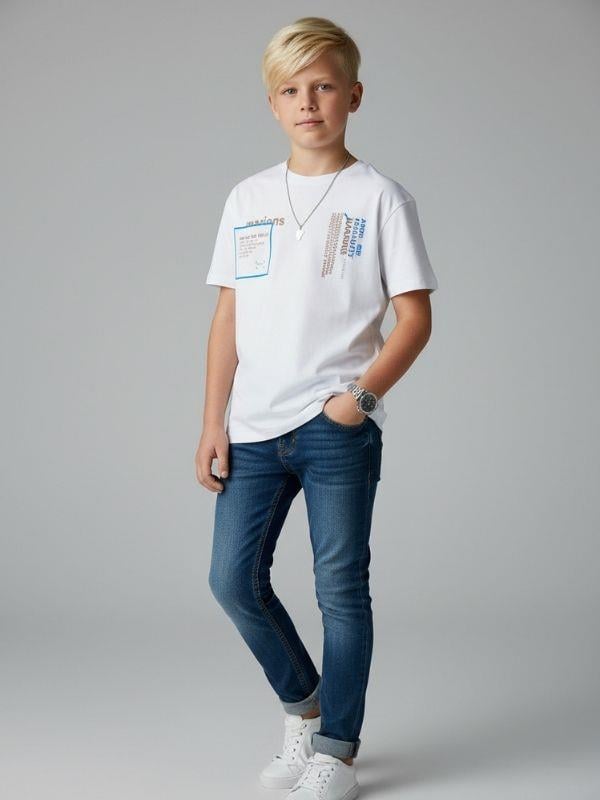 Erkek Çocuk Pamuklu Gizli Cep Detaylı Oversize T-shirt