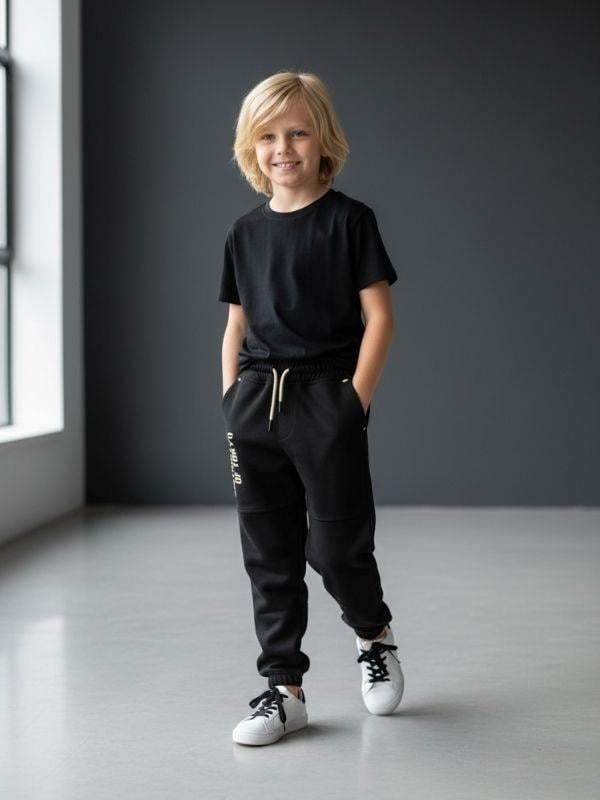 Erkek Çocuk Pamuklu Kapüşonlu Hırkalı Eşofman Takım