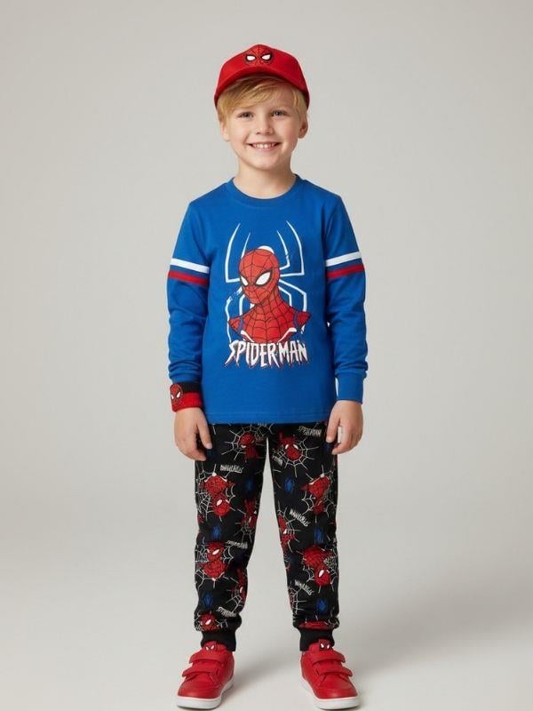 Erkek Çocuk Pamuklu Karakter Baskılı Pijama Takımı