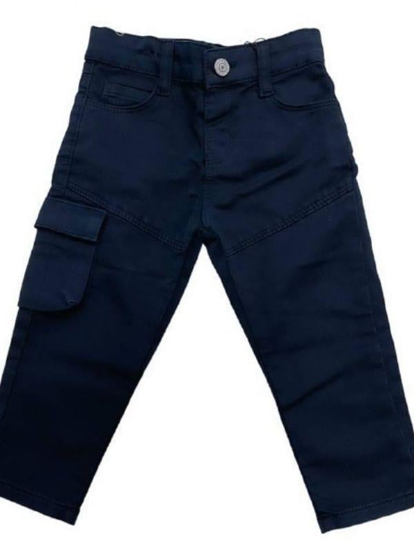 Erkek Çocuk Pamuklu Lcralı Bel AyarLastikli Kargo Pantolon