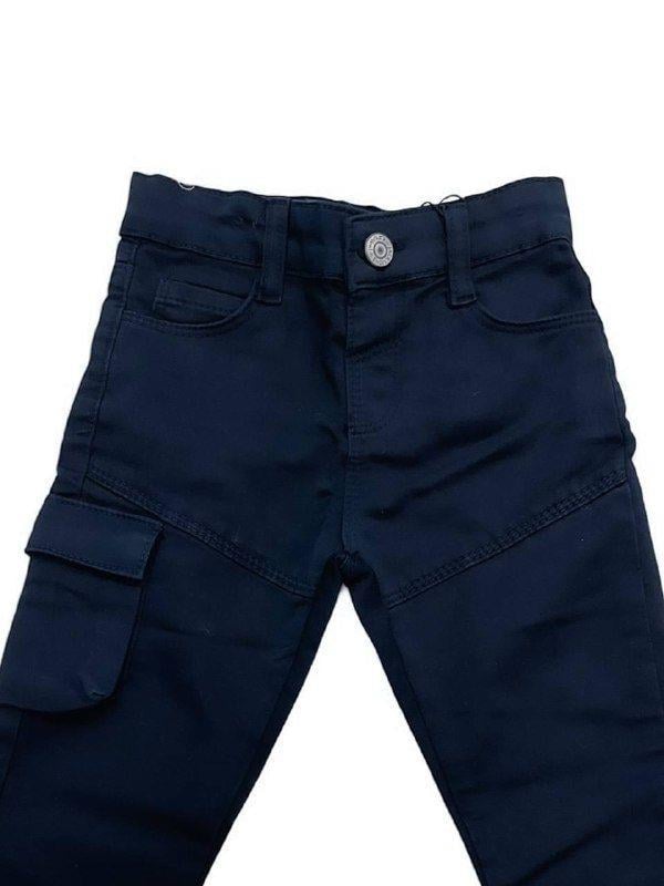 Erkek Çocuk Pamuklu Lcralı Bel AyarLastikli Kargo Pantolon