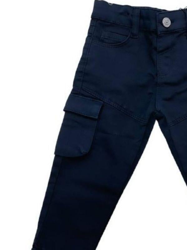 Erkek Çocuk Pamuklu Lcralı Bel AyarLastikli Kargo Pantolon