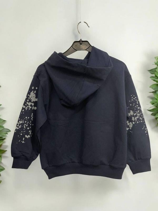 Erkek Çocuk Pamuklu Orta Kalınlıkta Kapüşonlu Sweatshirt