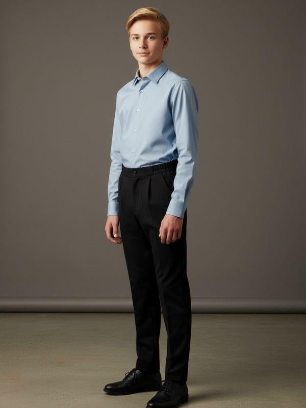 Erkek Çocuk Pamuklu Rahat Kalıp Duble Paça Eşofman Altı