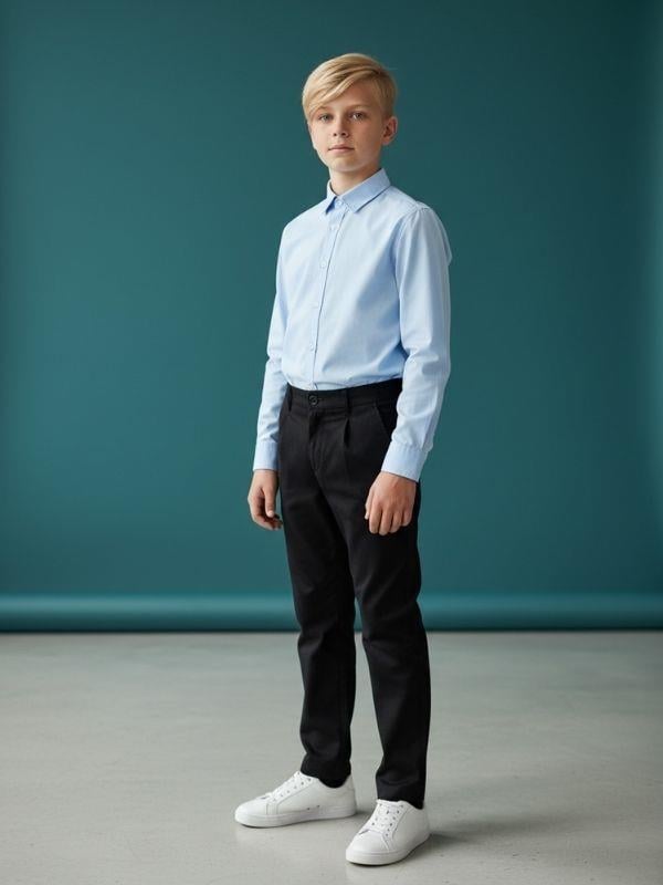 Erkek Çocuk Pamuklu Rahat Kalıp Duble Paça Eşofman Altı