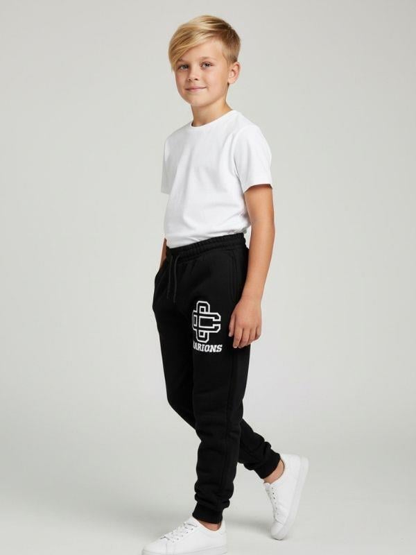 Erkek Çocuk Pamuklu Yazı Detaylı Eşofman Altı