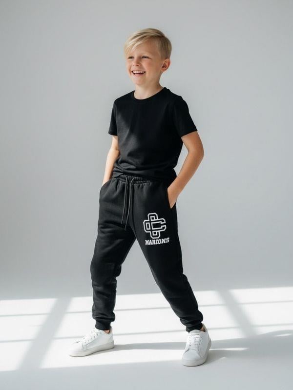 Erkek Çocuk Pamuklu Yazı Detaylı Eşofman Altı