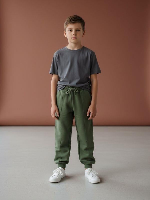 Erkek Çocuk Pamuklu Yumuşak Dokulu Beli Paçası Lastikli Eşofman Altı