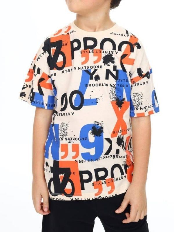 Erkek Çocuk Pano Baskılı Tshirt