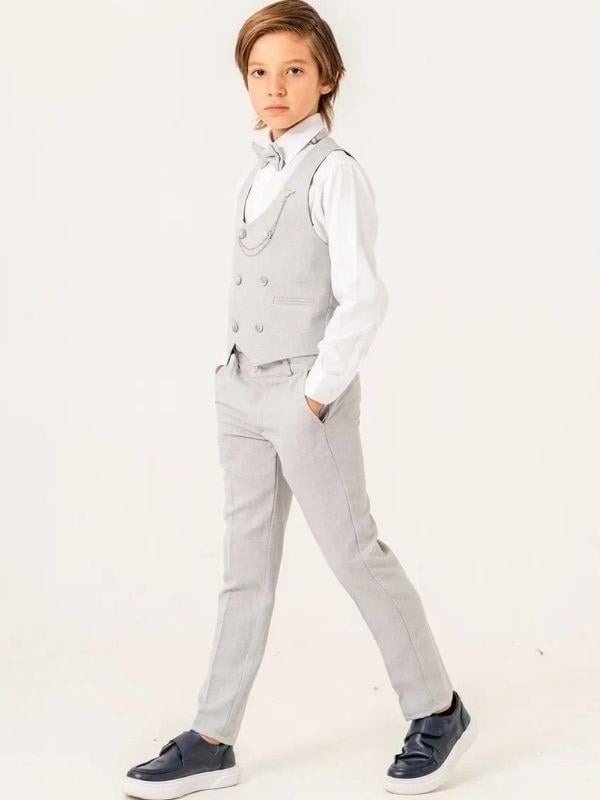 Erkek Çocuk Papyon Gömlek Yelek Pantolonlu Takım Elbise(1-4 Yaş Arası)
