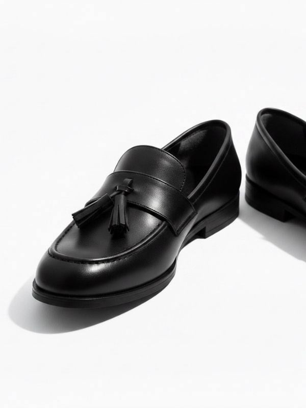 Erkek Çocuk Püskül Detaylı Deri Ortopedik Loafer Ayakkabı