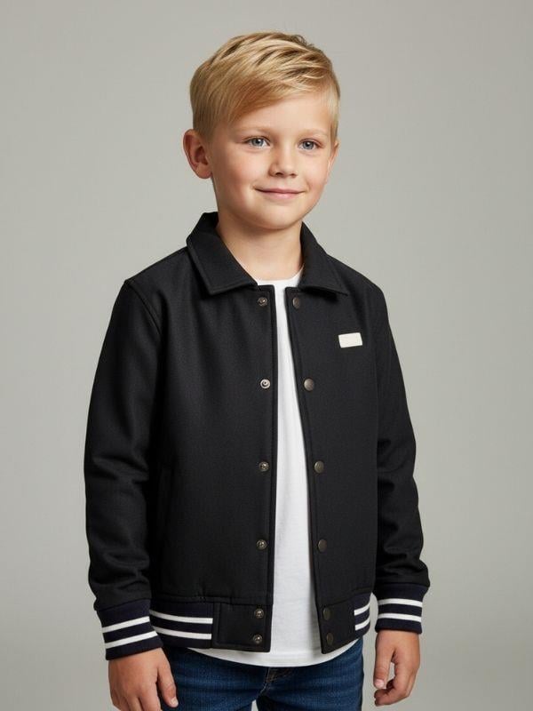 Erkek Çocuk Scuba Kumaş İçi Şardonlu Çıtçıtlı Mont